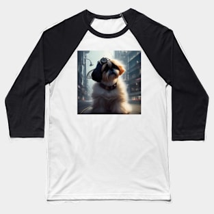 Shih Tzu in the City Baseball T-Shirt